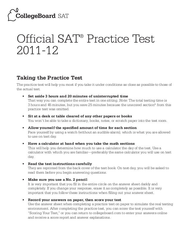 New SAT Essay: Prompts and Samples